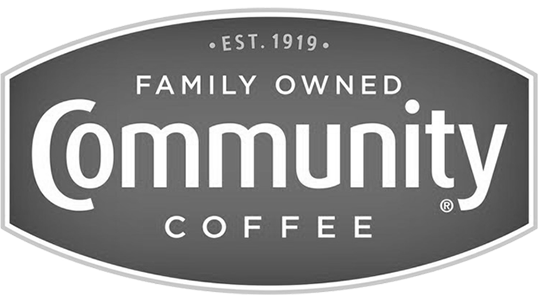 community coffee-bw